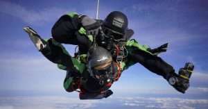 Bril voor tijdens parachutespringen - Opticien Optic Services Berlaar